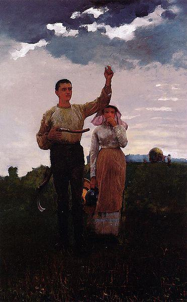 Winslow Homer Answering the Horn oil painting image
